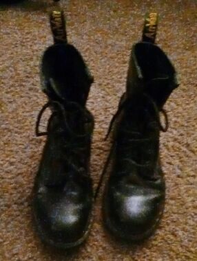 Dr. Martens Women's Black Lace-Up Combat Boots